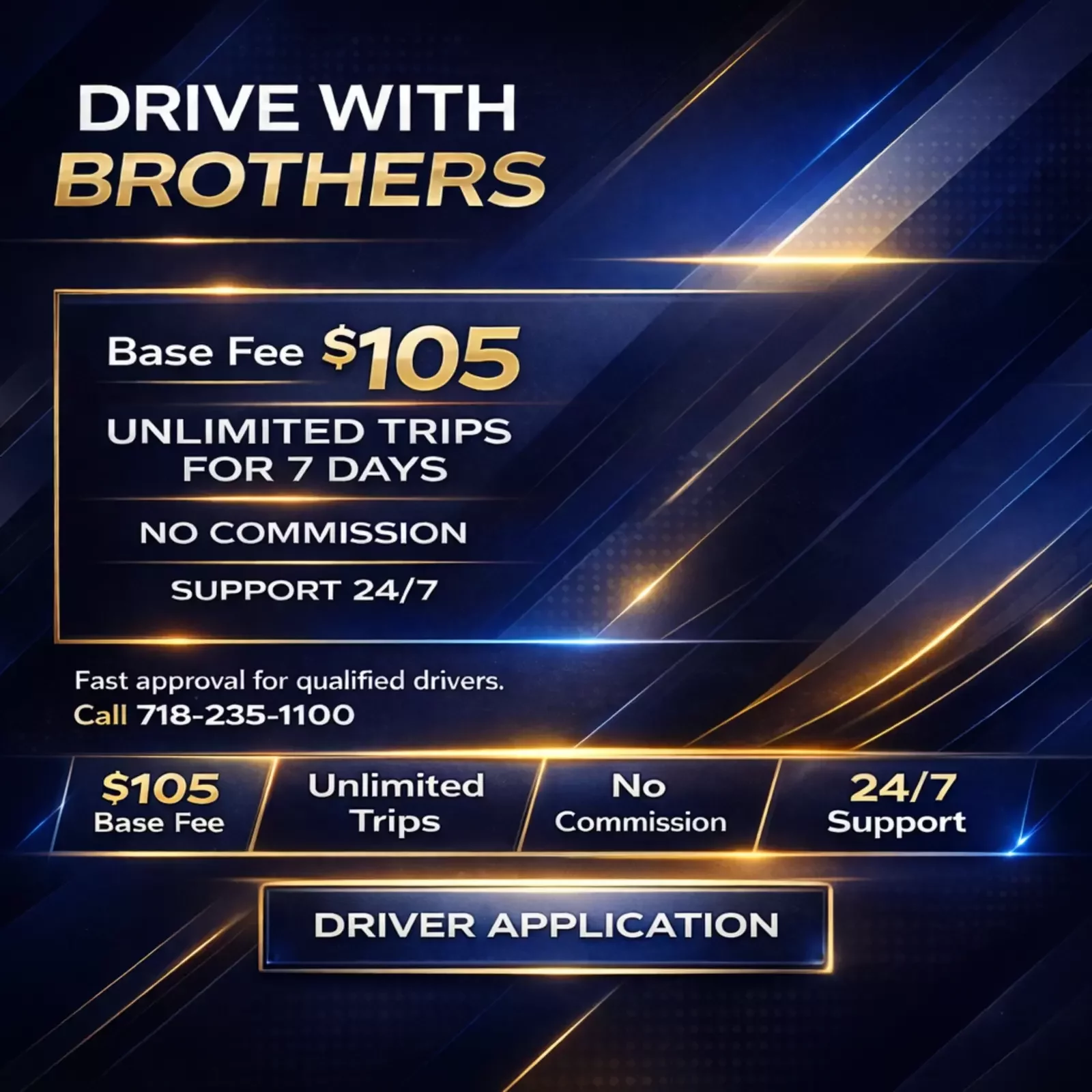 Apply to become a driver with Brothers Car Service in Brooklyn